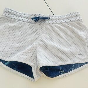 Realtree White and Blue Athletic Shorts